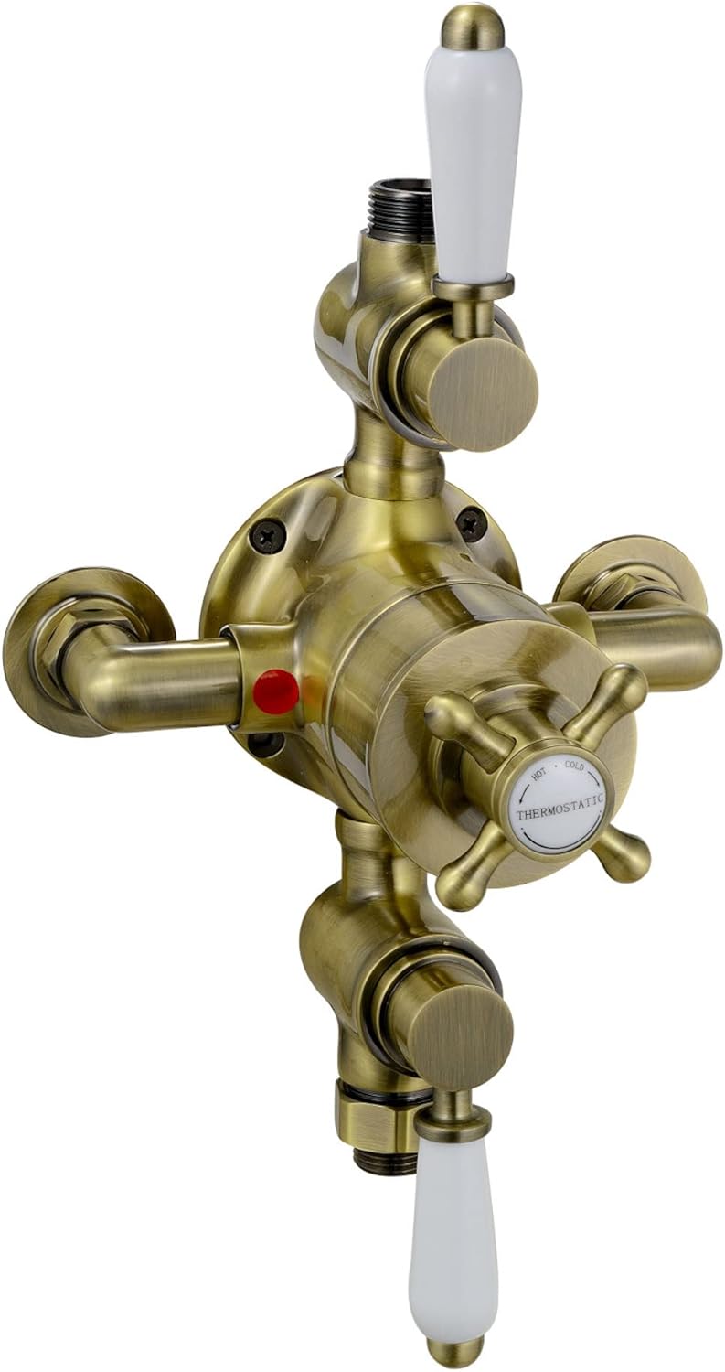 T87 Single Shower Unit Outlet Twin Thermostatic Valve