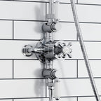 Enki Downton T87 Single Shower Unit Outlet Twin