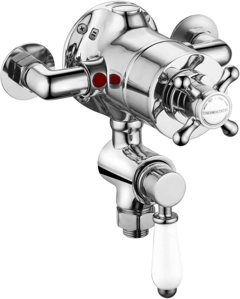 T87 Single Shower Unit Outlet Twin Thermostatic Valve