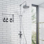 Enki Downton T87 Single Shower Unit Outlet Twin
