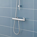 Enki Dune T33 Chrome Thermostatic Shower Mixer Bar