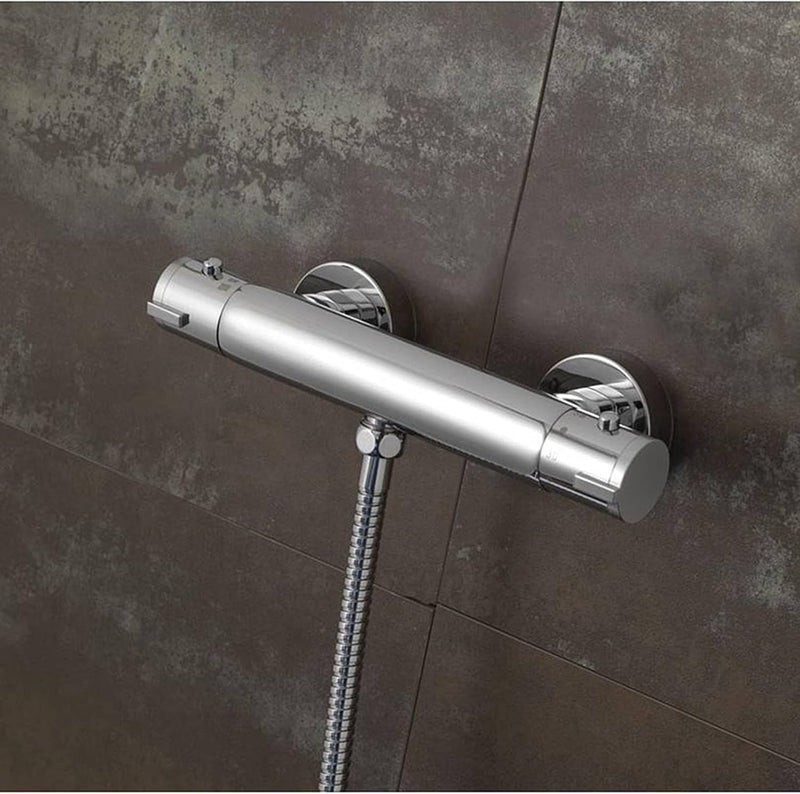 T33 Chrome Thermostatic Shower Mixer Bar Valve