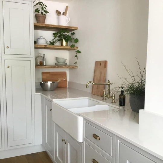 Langley Bridge Traditional Kitchen Tap Brushed Nickel
