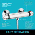 Enki Luna T30 Wall Mounted Valve 1 2"