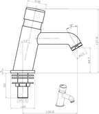 Enki Vision Mono Non Concussive Basin Mixer Tap