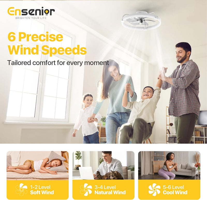 Ceiling Fans with Lights and Remote Flush