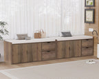 Entryway Bench with Storage 100CM Padded Cushioned
