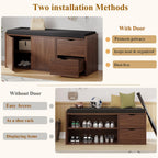 Entryway Bench with Storage 100CM Padded Cushioned