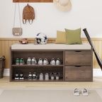 Entryway Bench with Storage 100CM Padded Cushioned