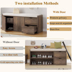 Entryway Bench with Storage 100CM Padded Cushioned