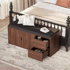 Entryway Bench with Storage 100CM Padded Cushioned