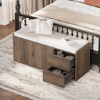 Entryway Bench with Storage 100CM Padded Cushioned