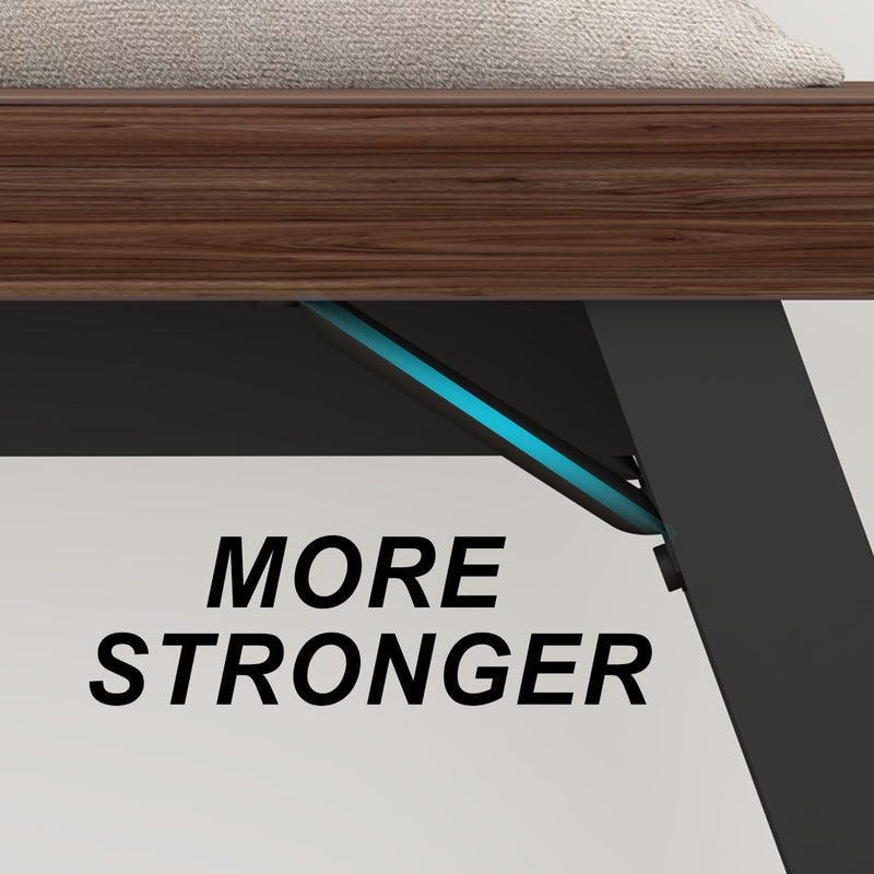 Entryway Bench with Storage Industrial Wood Metal