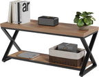 Entryway Bench with Storage Industrial Wood Metal