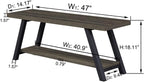 Entryway Bench with Storage Industrial Wood Metal
