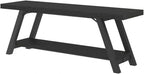 Entryway Bench with Storage Industrial Wood Metal