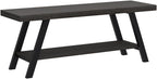Entryway Bench with Storage Industrial Wood Metal