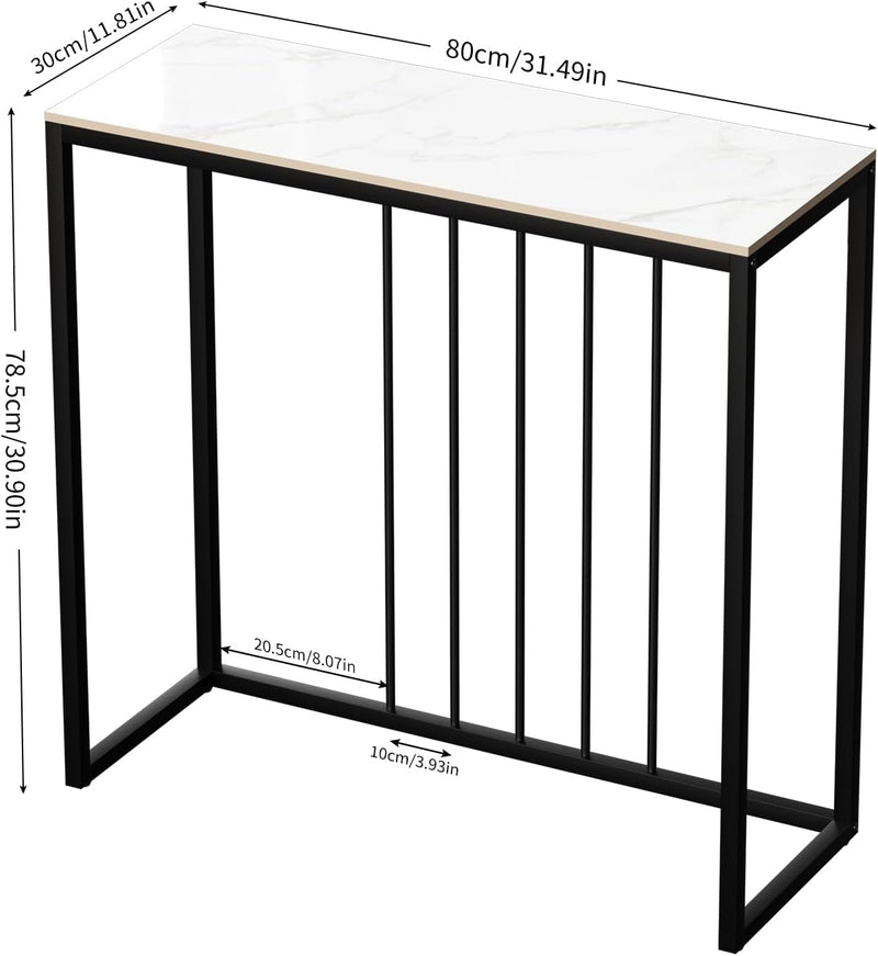 Entryway Console Table Hallway Decor: Snow Mountain Tabletop