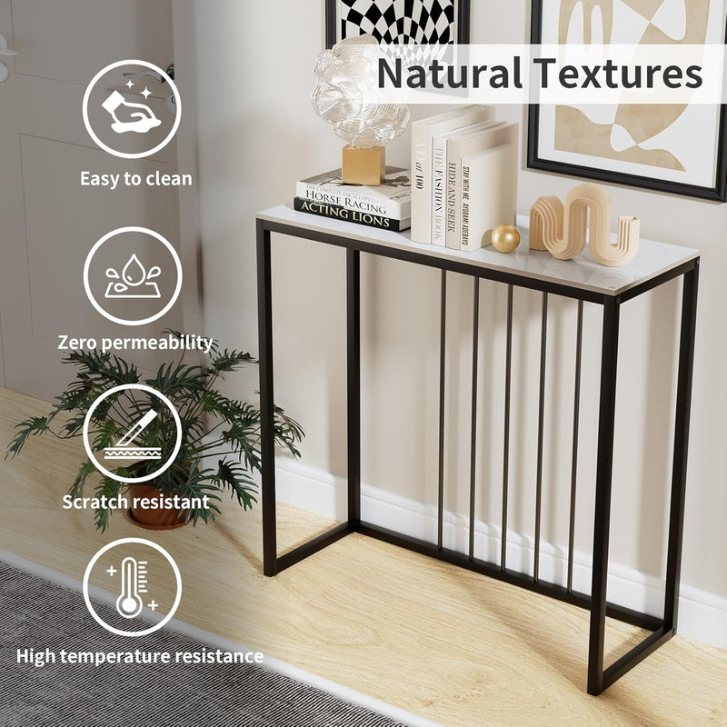 Entryway Console Table Hallway Decor: Snow Mountain Tabletop