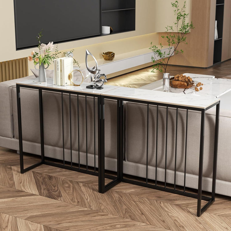 Entryway Console Table Hallway Decor: Snow Mountain Tabletop