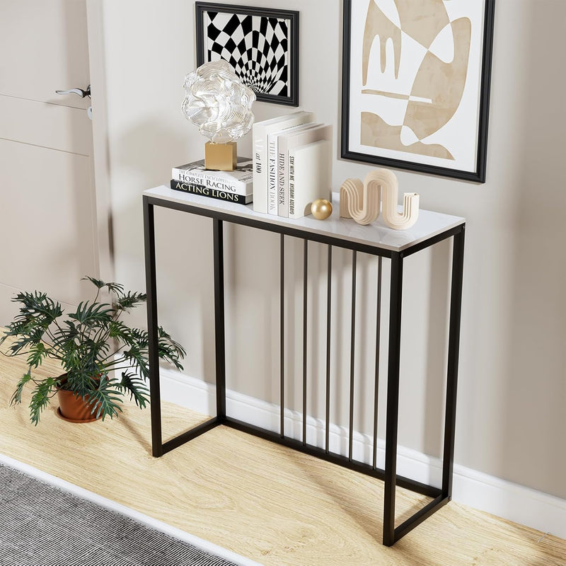 Entryway Console Table Hallway Decor: Snow Mountain Tabletop