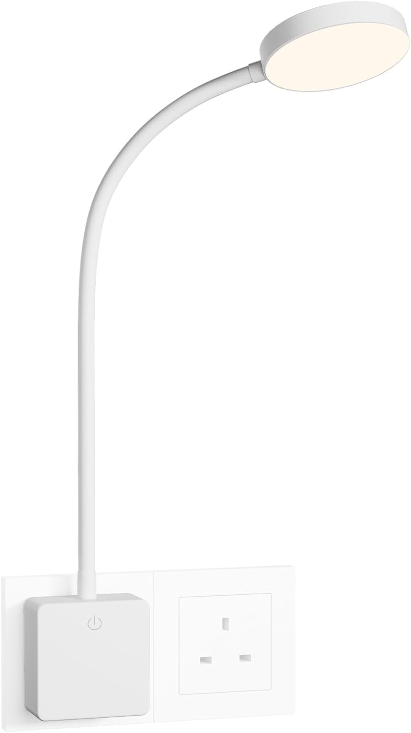Enuotek Dimmable Plug in LED Wall Reading Light