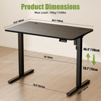 Electric Height Adjustable Standing Desk Sit Stand