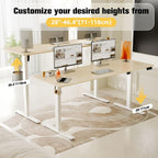 Electric Height Adjustable Standing Desk Sit Stand
