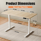 Electric Height Adjustable Standing Desk Sit Stand
