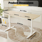 Electric Height Adjustable Standing Desk Sit Stand