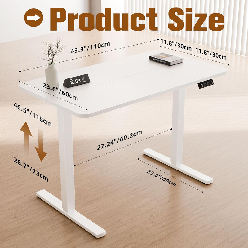 Electric Standing Desk 2 Memory Heights Height