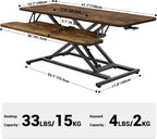Ergomaker Standing Desk Converter 22" Wide Height
