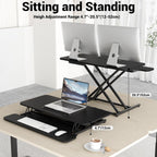 Ergomaker Standing Desk Converter 22" Wide Height
