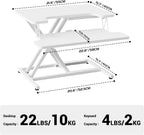 Ergomaker Standing Desk Converter 42’’ Height Adjustable