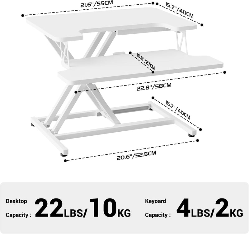Standing Desk Converter 42’’ Height Adjustable Riser