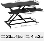 Ergomaker Standing Desk Converter 42’’ Height Adjustable