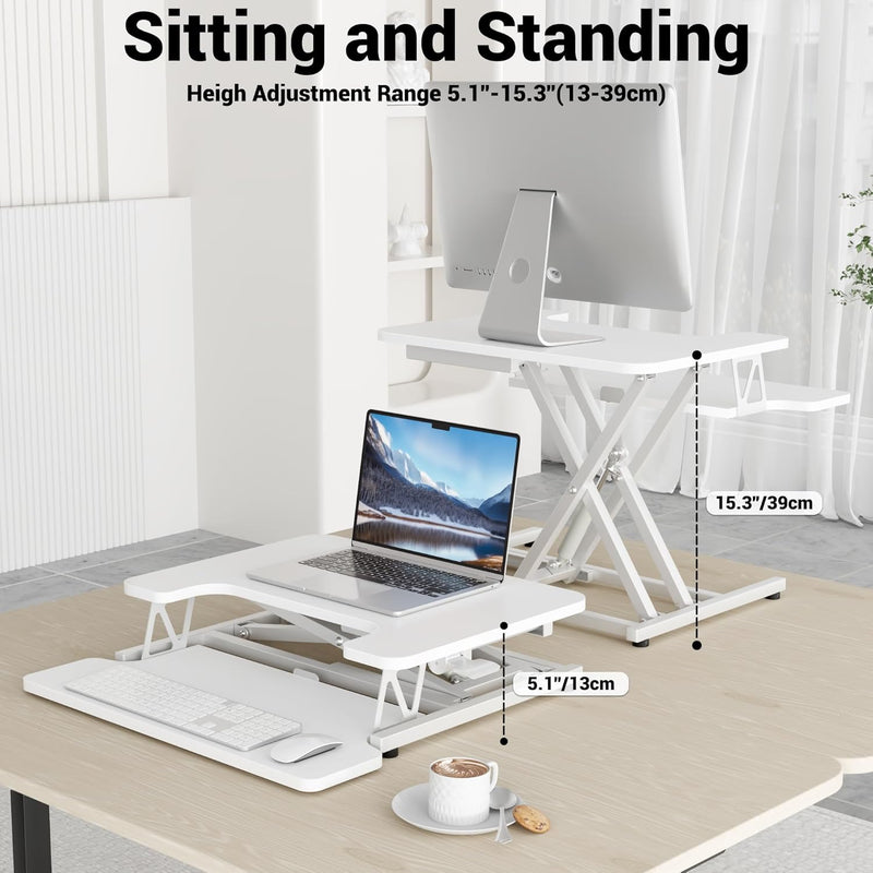 Standing Desk Converter 42’’ Height Adjustable Riser