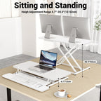 Ergomaker Standing Desk Converter 42’’ Height Adjustable