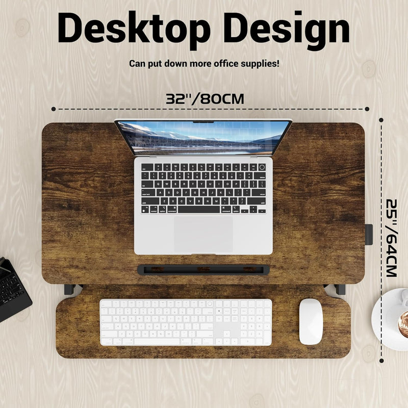 Standing Desk Converter 42’’ Height Adjustable Riser