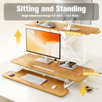 Ergomaker Standing Desk Converter 42’’ Height Adjustable