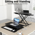 Ergomaker Standing Desk Converter 42’’ Height Adjustable