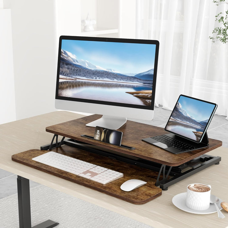 Standing Desk Converter 42’’ Height Adjustable Riser