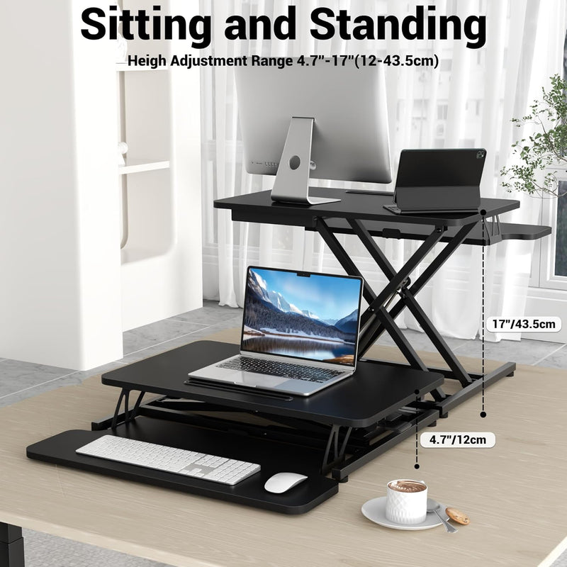 Standing Desk Converter 42’’ Height Adjustable Riser