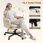 Ergonomic Cross Office Chair Flip-Up Armrests Desk Capacity