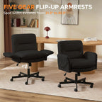 Ergonomic Cross Office Chair Flip-Up Armrests Desk Capacity
