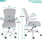 Ergonomic Desk Chair Flip-Up Armrest Mesh with Lumbar