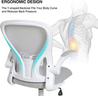 Ergonomic Desk Chair Flip-Up Armrest Mesh with Lumbar