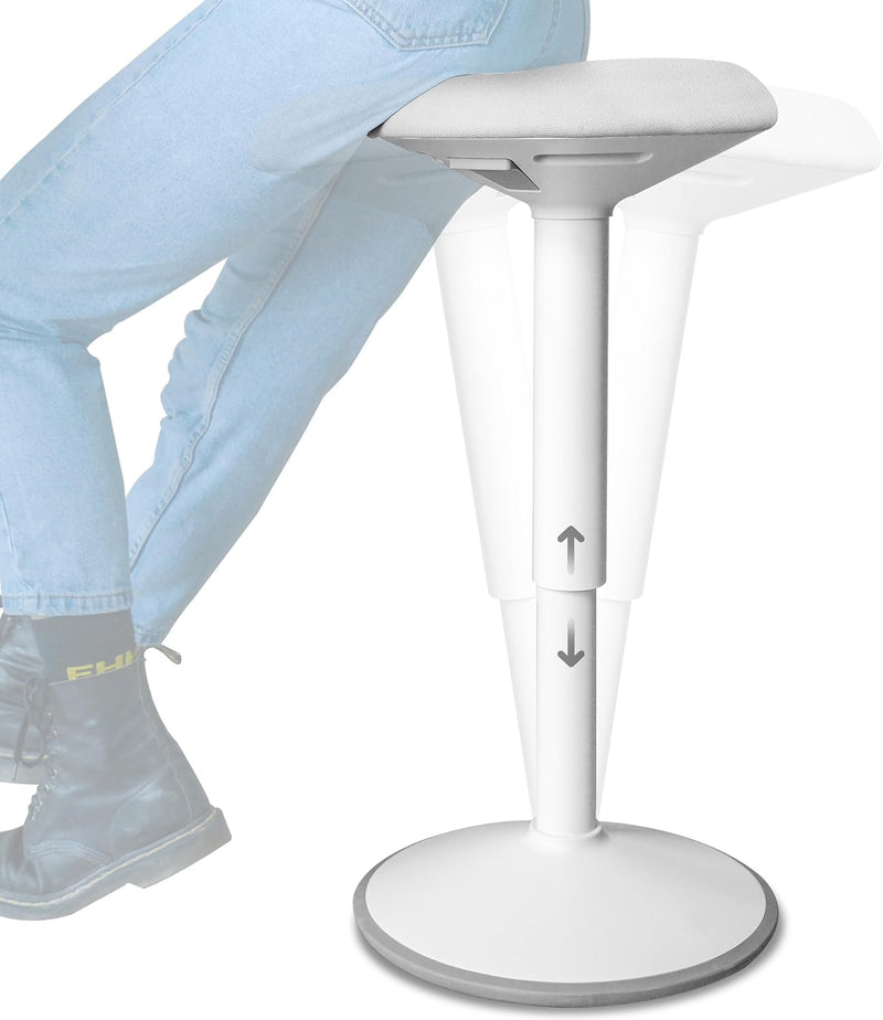 Ergonomic Desk Stool for Office Height Adjustable Wobble