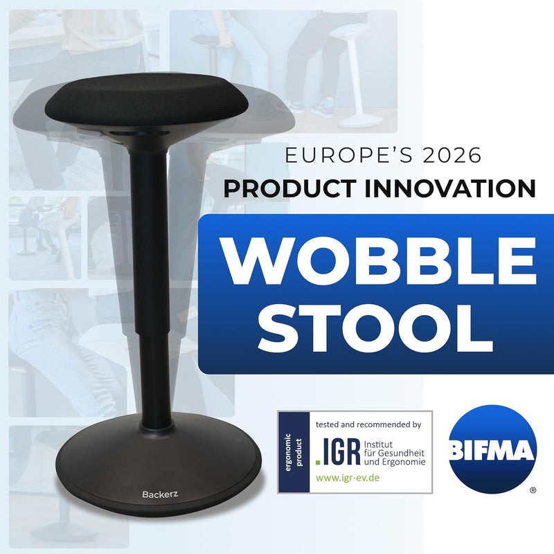 Ergonomic Desk Stool for Office Height Adjustable Wobble