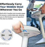 Ergonomic Desk Stool for Office Height Adjustable Wobble
